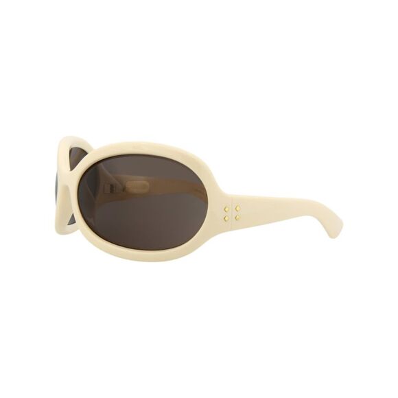 Gucci Shield-Frame Injection Sunglasses Ivory Womens - Picture 2 of 6